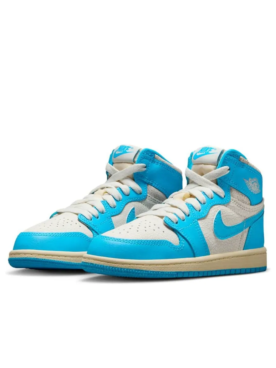 Кроссовки (PS) Air Jordan 1 Retro High OG 'UNC Reimagined' — изображение 3 из 6, синий