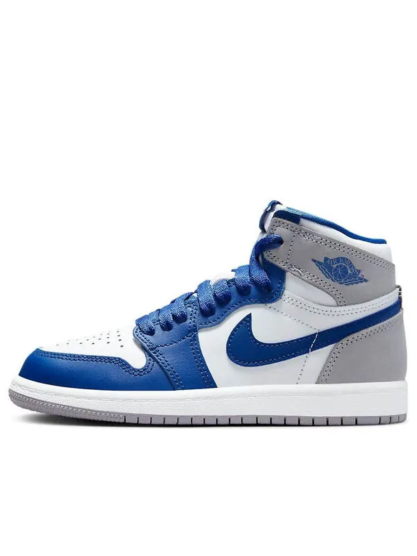 Кроссовки 1 ретро высокие og Air Jordan — изображение 1 из 4, синий/белый/серый
