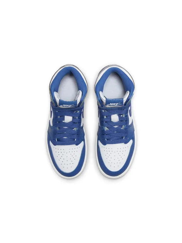 Кроссовки 1 ретро высокие og Air Jordan — изображение 4 из 4, синий/белый/серый