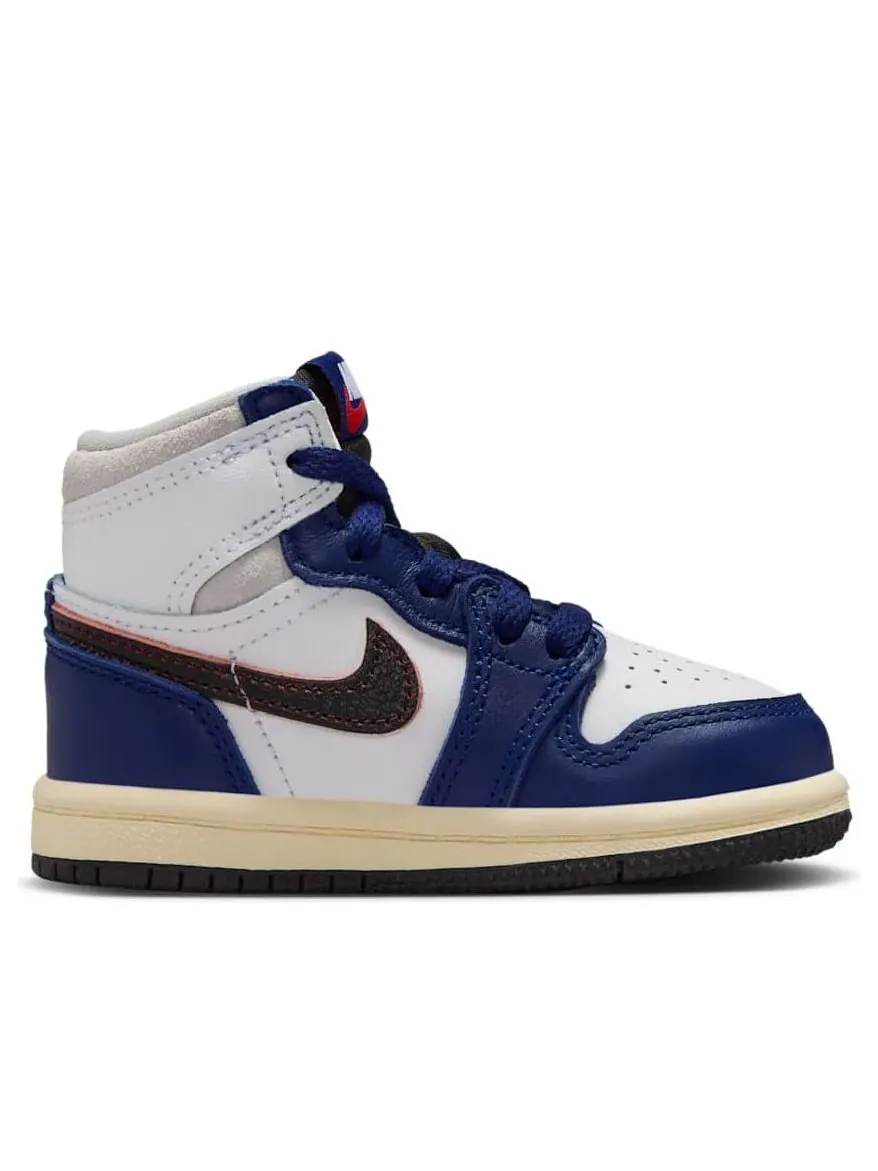 Кроссовки (TD) Air Jordan 1 High OG 'Rare Air Deep Royal Blue' — изображение 2 из 6, синий