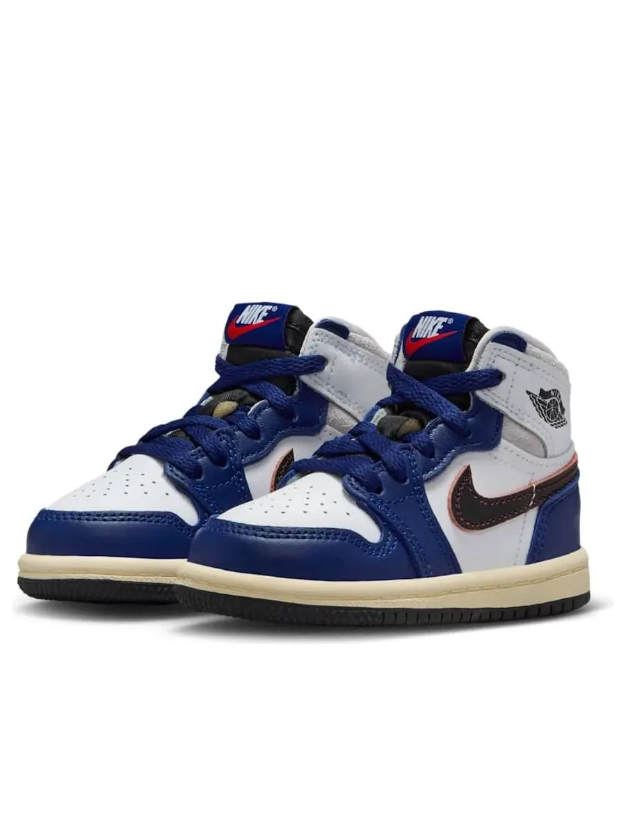 Кроссовки (TD) Air Jordan 1 High OG 'Rare Air Deep Royal Blue' — изображение 3 из 6, синий