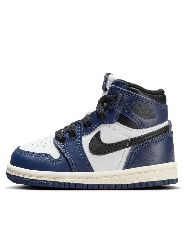 Кроссовки 1 ретро высокие og Air Jordan — изображение 1 из 4, темно-синий/белый