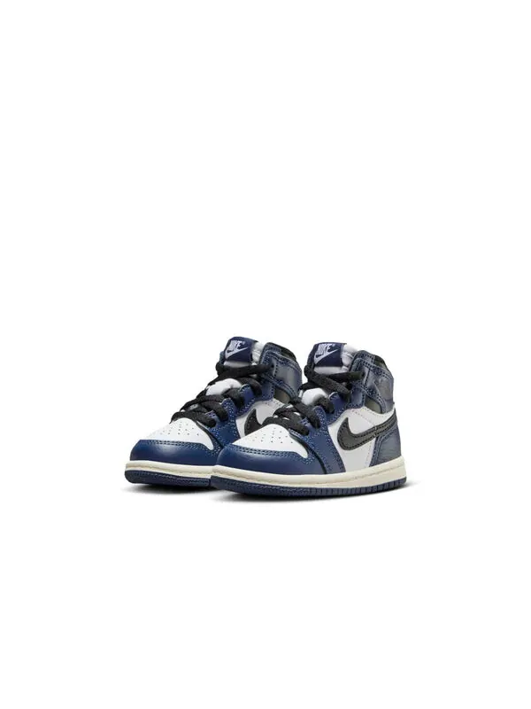 Кроссовки 1 ретро высокие og Air Jordan — изображение 2 из 4, темно-синий/белый