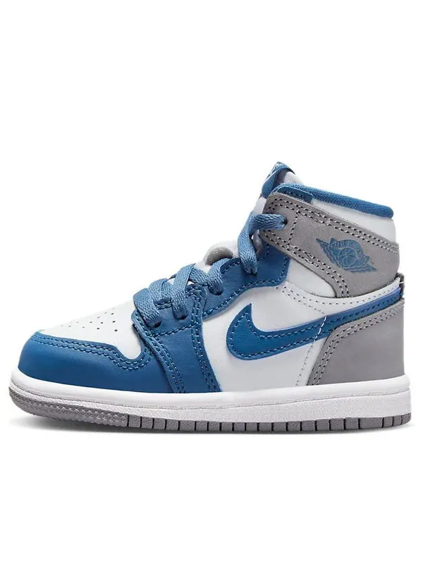 Кроссовки 1 ретро высокие og Air Jordan — изображение 1 из 4, синий/белый/серый