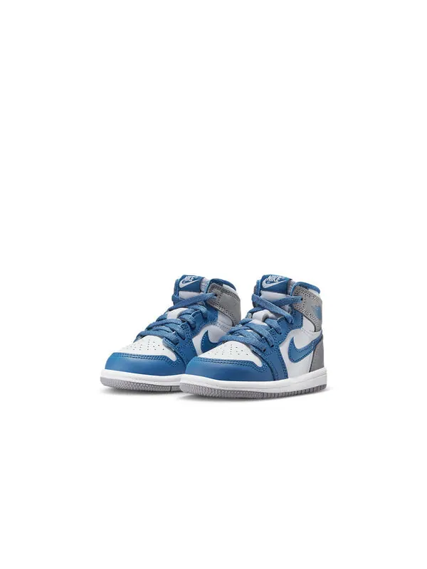 Кроссовки 1 ретро высокие og Air Jordan — изображение 3 из 4, синий/белый/серый