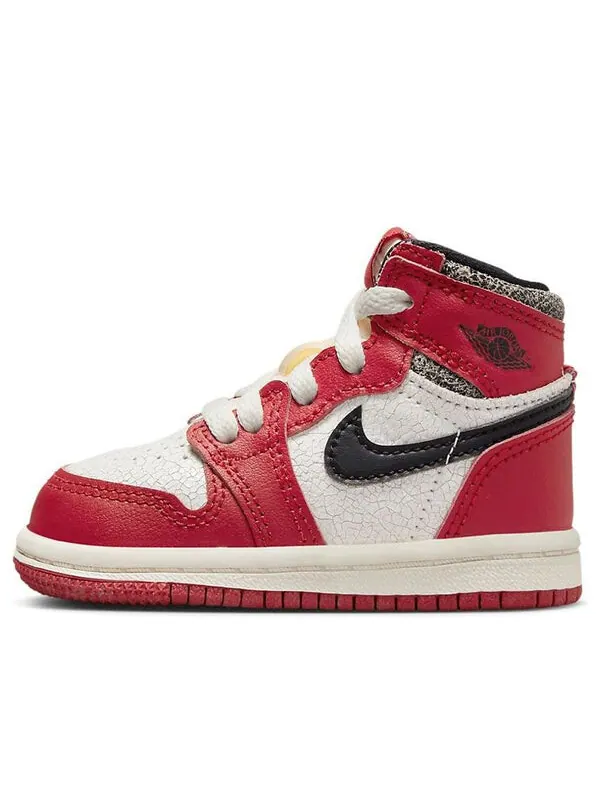 Кроссовки 1 ретро высокие og Air Jordan — изображение 1 из 4, белый/черный/красный