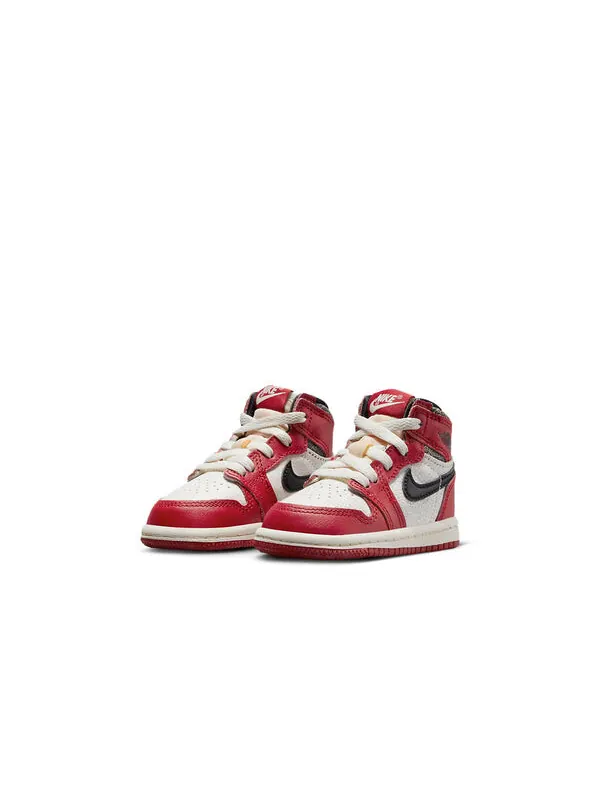 Кроссовки 1 ретро высокие og Air Jordan — изображение 3 из 4, белый/черный/красный