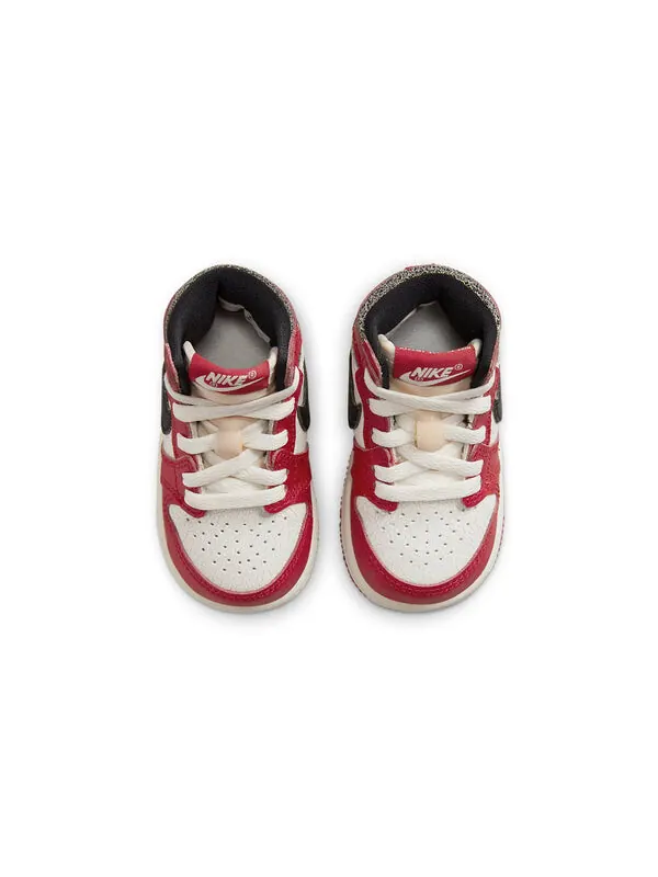 Кроссовки 1 ретро высокие og Air Jordan — изображение 4 из 4, белый/черный/красный