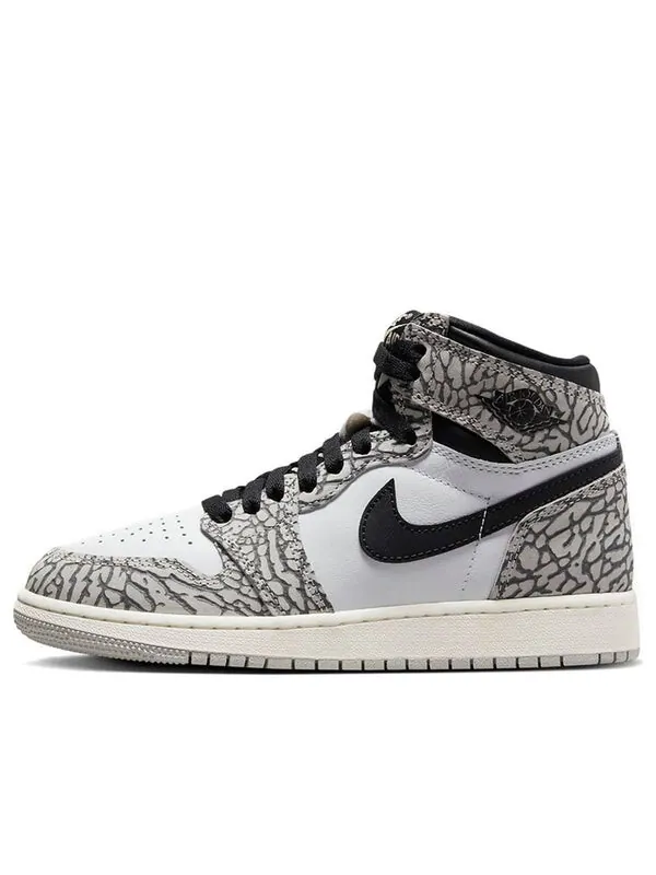 Кроссовки 1 ретро высокие og Air Jordan — изображение 1 из 1, серый//черный/белый