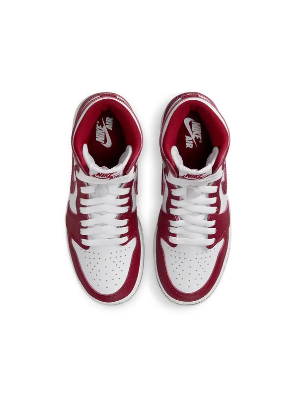 Кроссовки 1 ретро высокие og Air Jordan — изображение 3 из 4, белый/красный