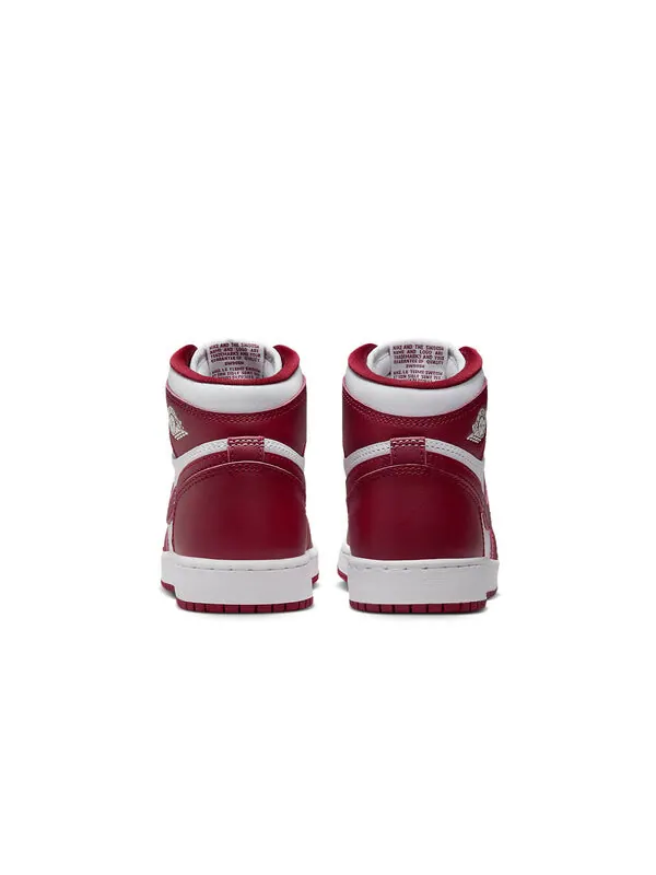 Кроссовки 1 ретро высокие og Air Jordan — изображение 4 из 4, белый/красный