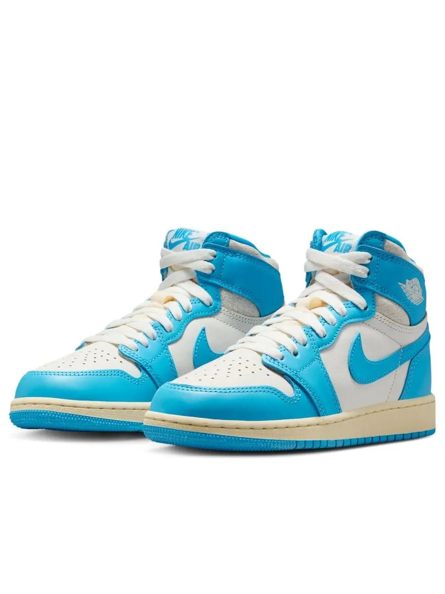 Кроссовки (GS) Air Jordan 1 Retro High OG 'UNC Reimagined' — изображение 3 из 6, синий