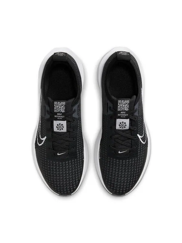 Кроссовки interact run 'black white' Nike — изображение 4 из 4, черный//белый