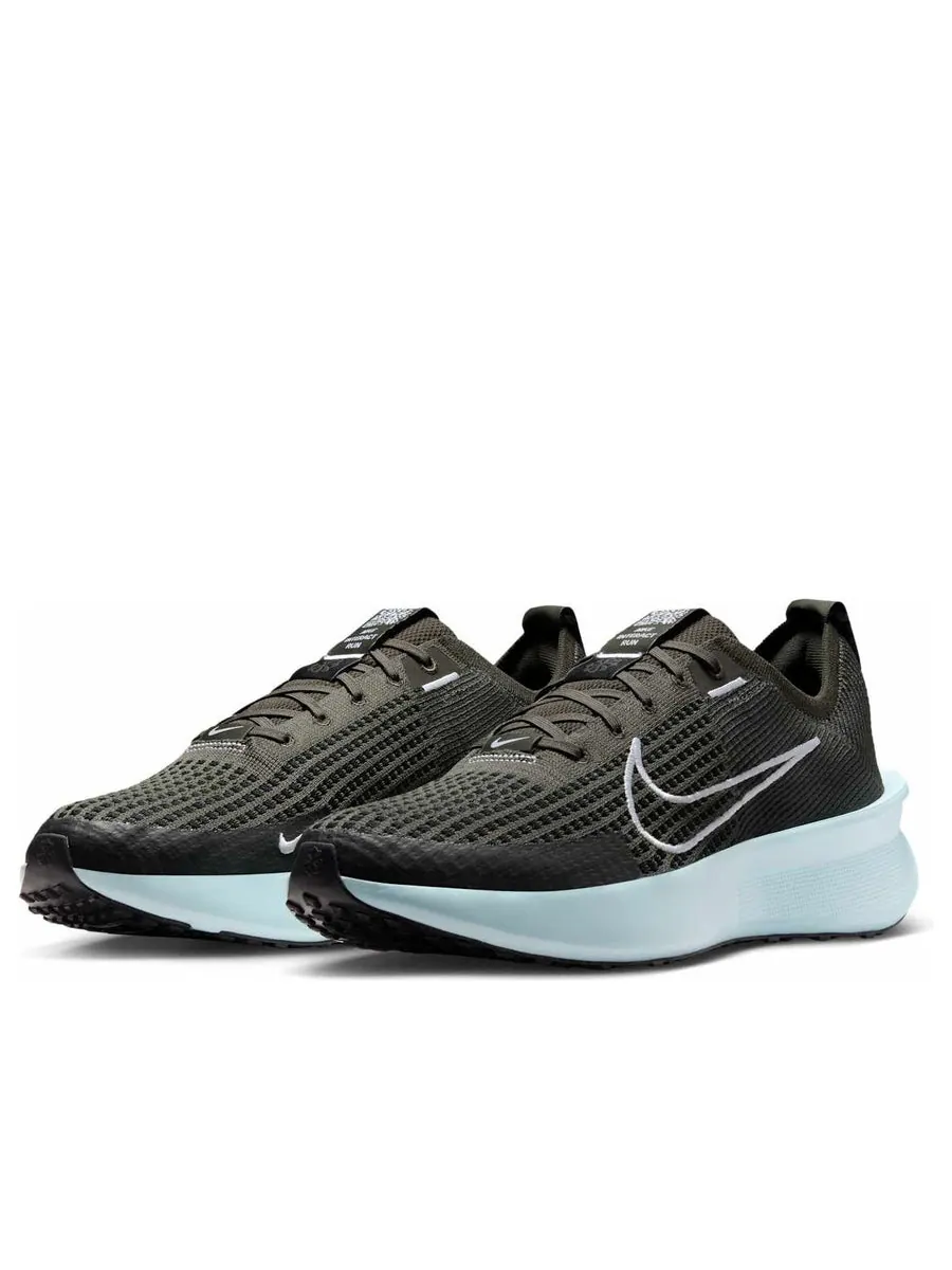 Кроссовки Nike Interact Run 'Sequoia Black Glacier Blue White' — изображение 3 из 6, черный