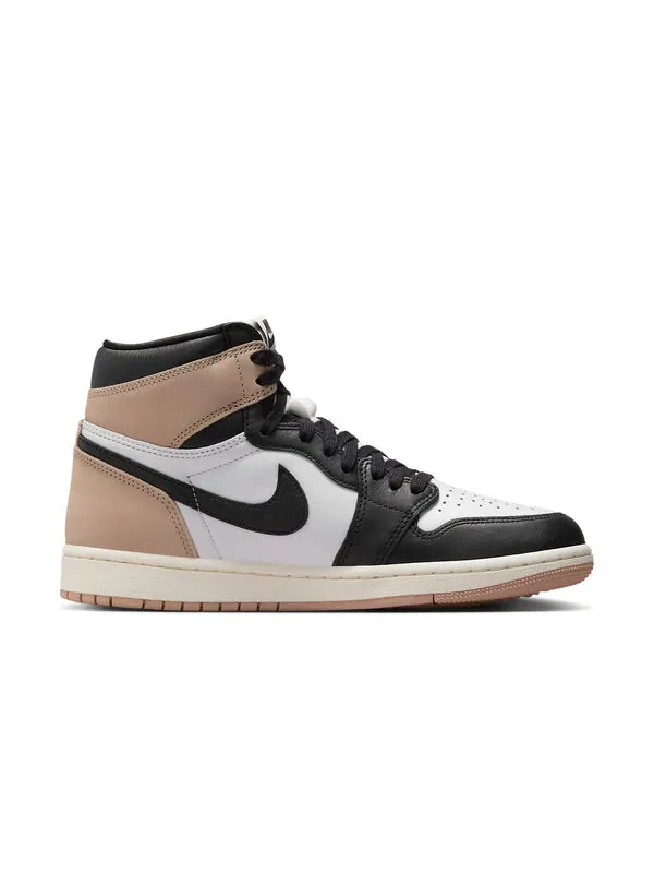 Кроссовки 1 ретро высокие og Air Jordan — изображение 2 из 4, черный/коричневый/белый