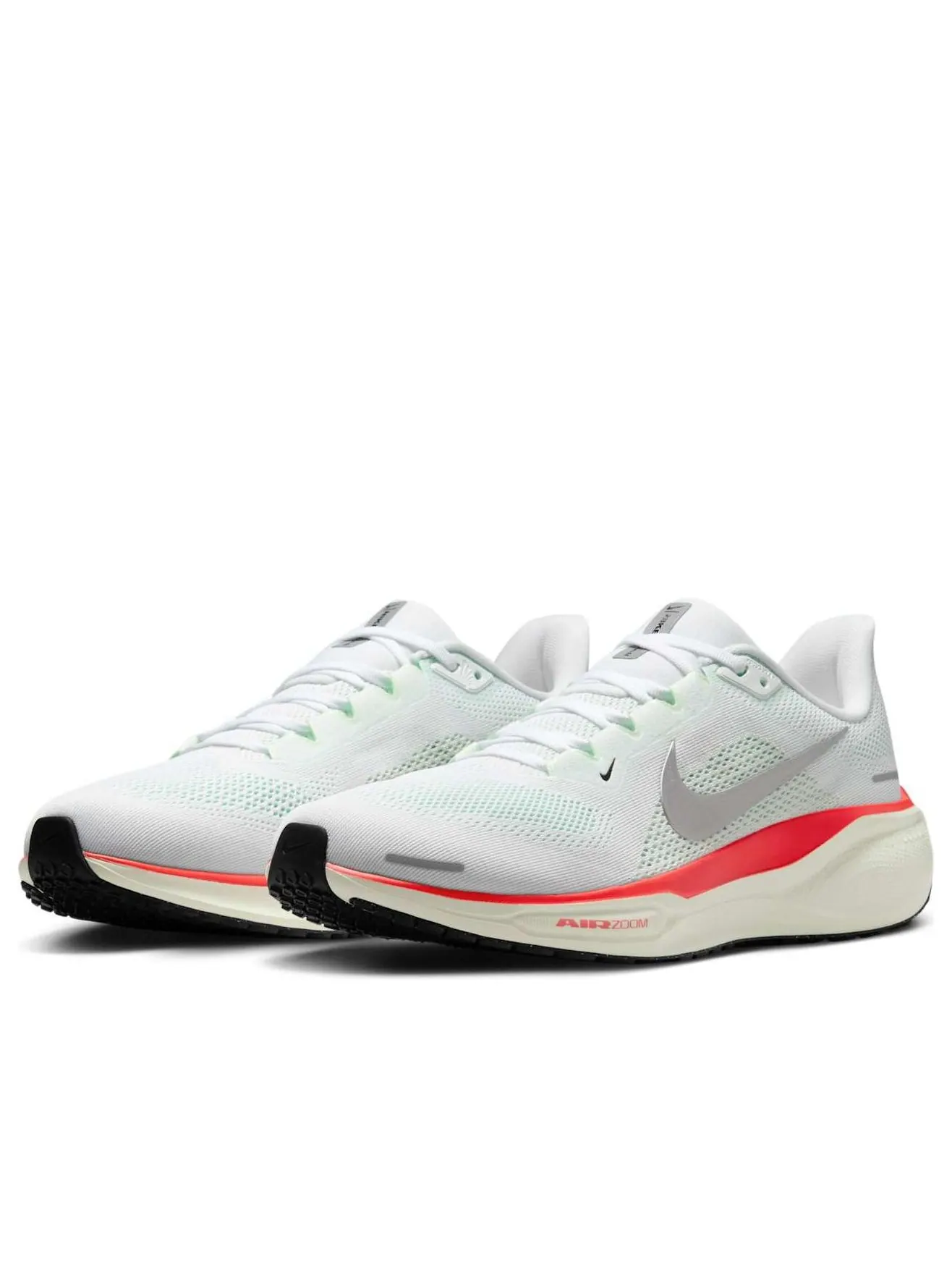 Кроссовки Nike Air Zoom Pegasus 41 'White Silver Barely Green Bright Crimson' — изображение 3 из 6, белый