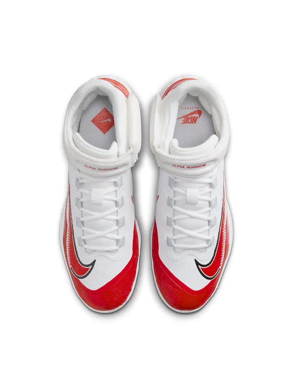 Кроссовки alpha huarache elite 4 mid 'white university red' Nike — изображение 2 из 4