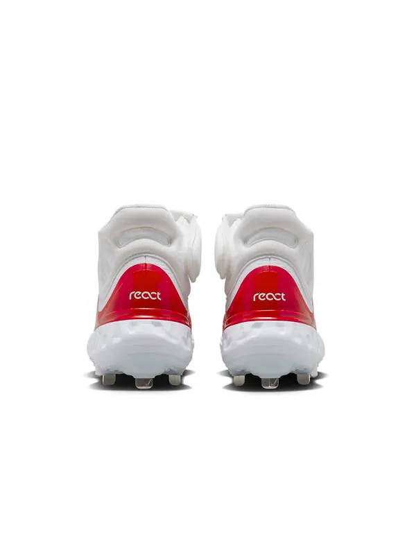 Кроссовки alpha huarache elite 4 mid 'white university red' Nike — изображение 3 из 4