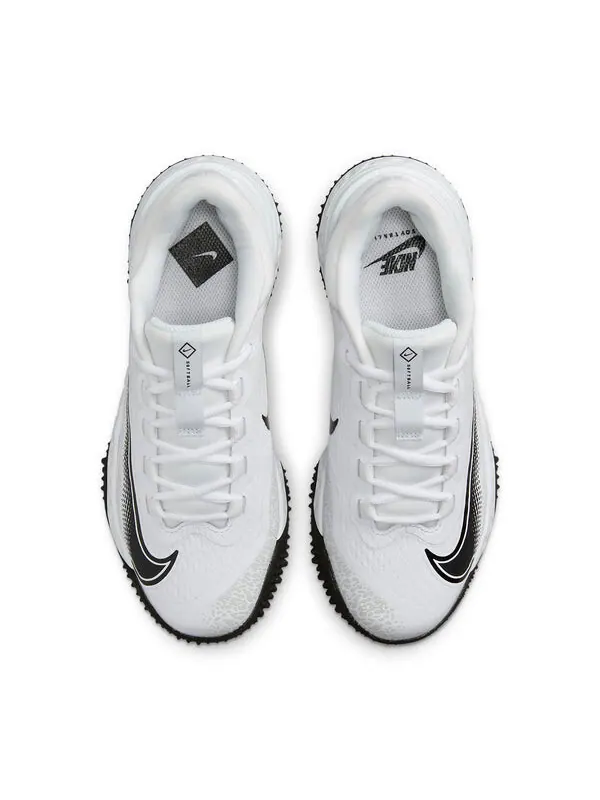 Кроссовки alpha huarache elite 4 turf Nike — изображение 4 из 4, белый//черный