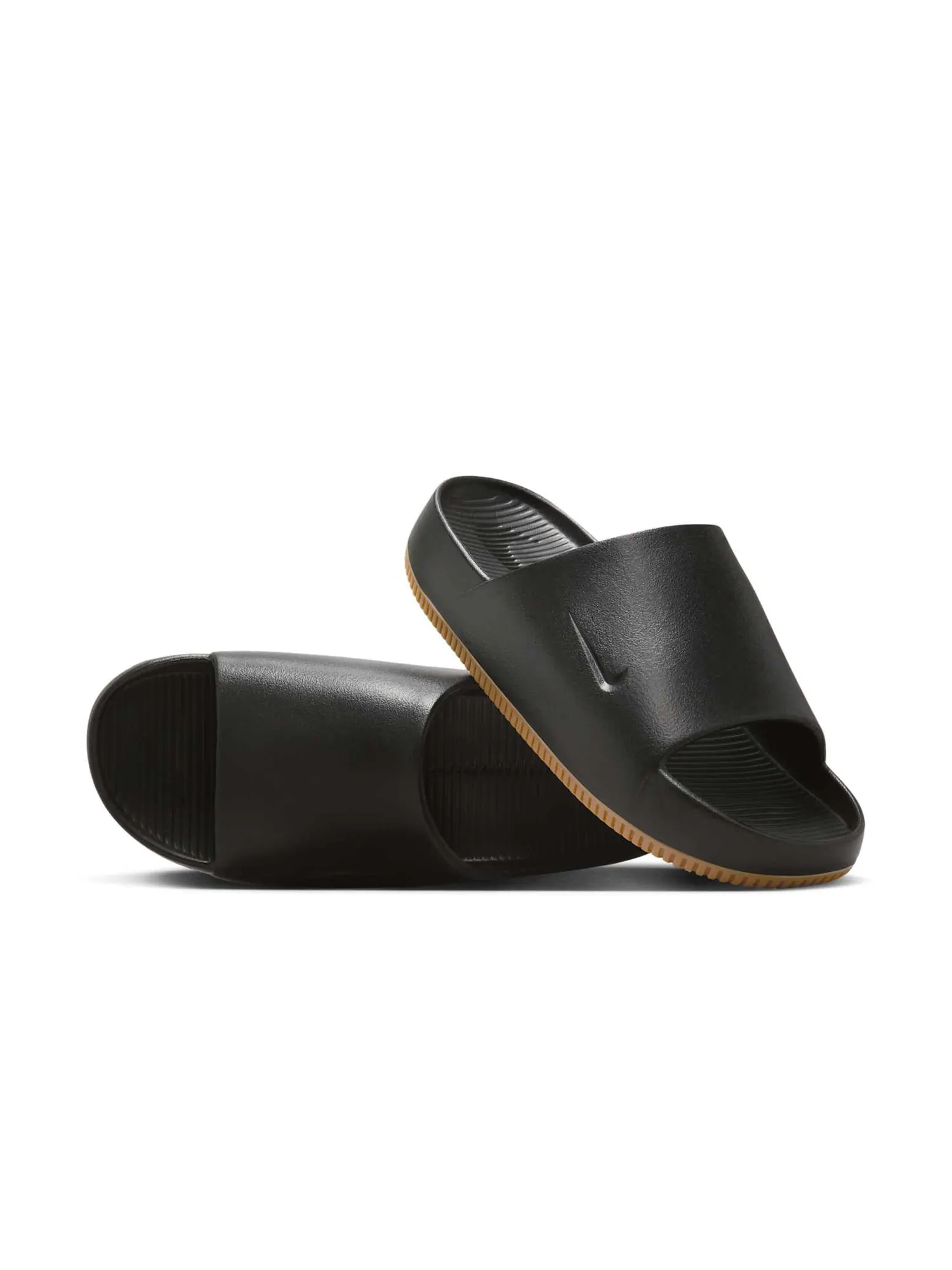 Шлепанцы Nike Calm Slides 'Black Gum' — изображение 3 из 5, черный