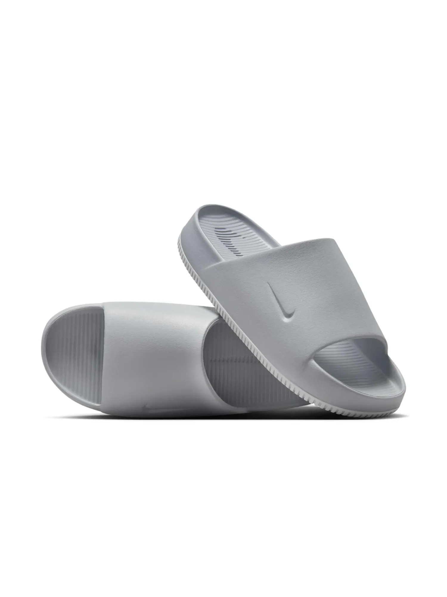Шлепанцы Nike Calm Slides 'Wolf Grey Photon Dust' — изображение 3 из 5, серый