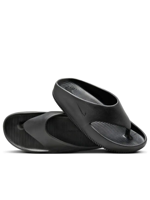 Тапочки calm flip flop slipper 'black' Nike — изображение 2 из 4, черный