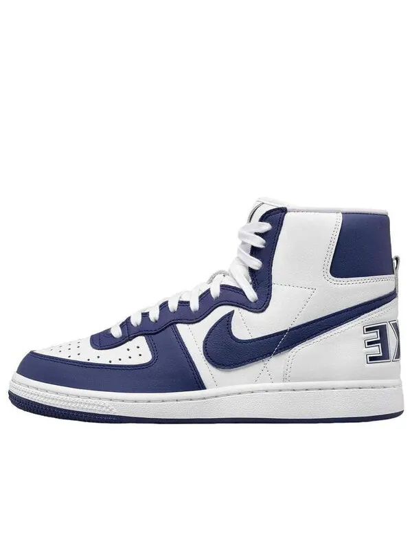 Кроссовки terminator high x comme des garcons homme plus 'navy' Nike — изображение 1 из 3, белый/темно-синий