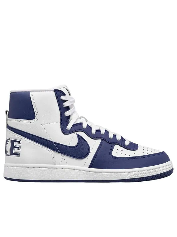 Кроссовки terminator high x comme des garcons homme plus 'navy' Nike — изображение 2 из 3, белый/темно-синий