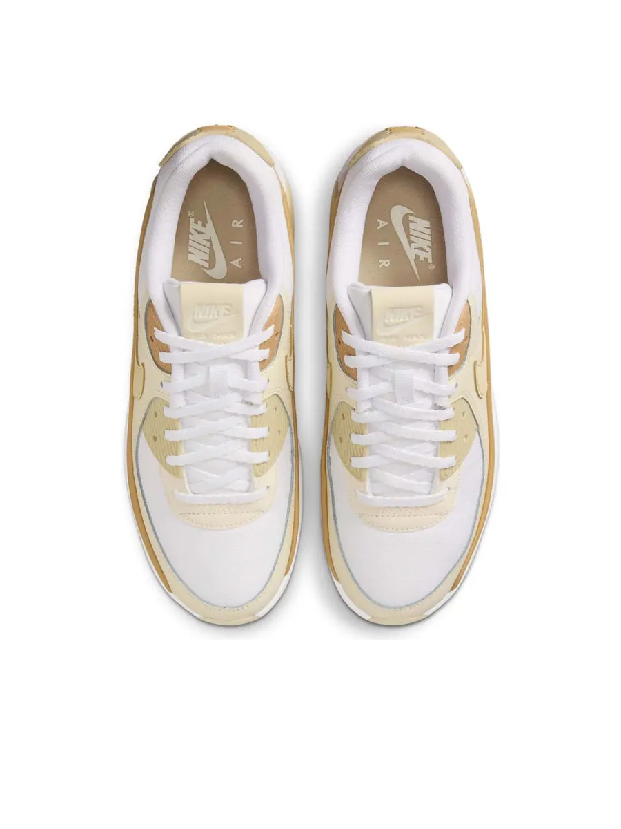 Кроссовки (WMNS) Nike Air Max 90 LV8 'White Club Gold' — изображение 4 из 6, белый