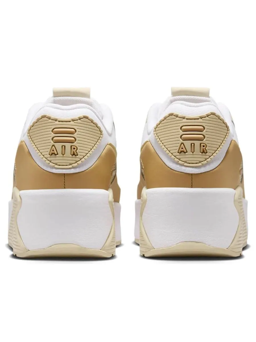 Кроссовки (WMNS) Nike Air Max 90 LV8 'White Club Gold' — изображение 5 из 6, белый