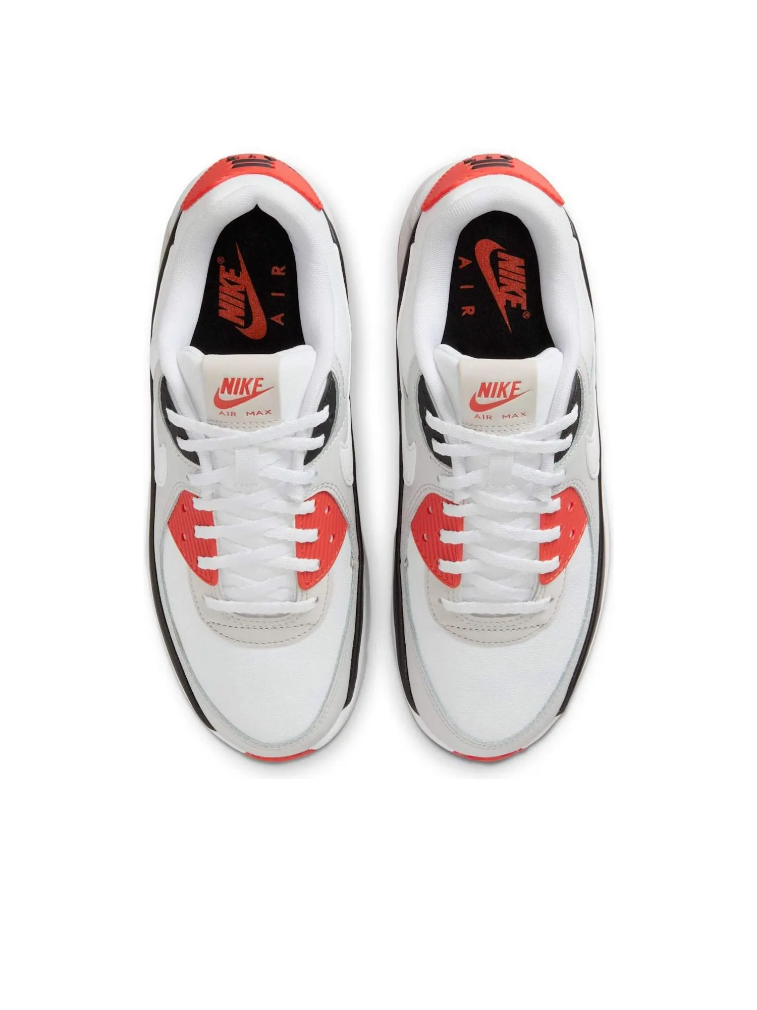 Кроссовки (WMNS) Nike Air Max 90 LV8 'White Black Picante Red' — изображение 2 из 6, белый