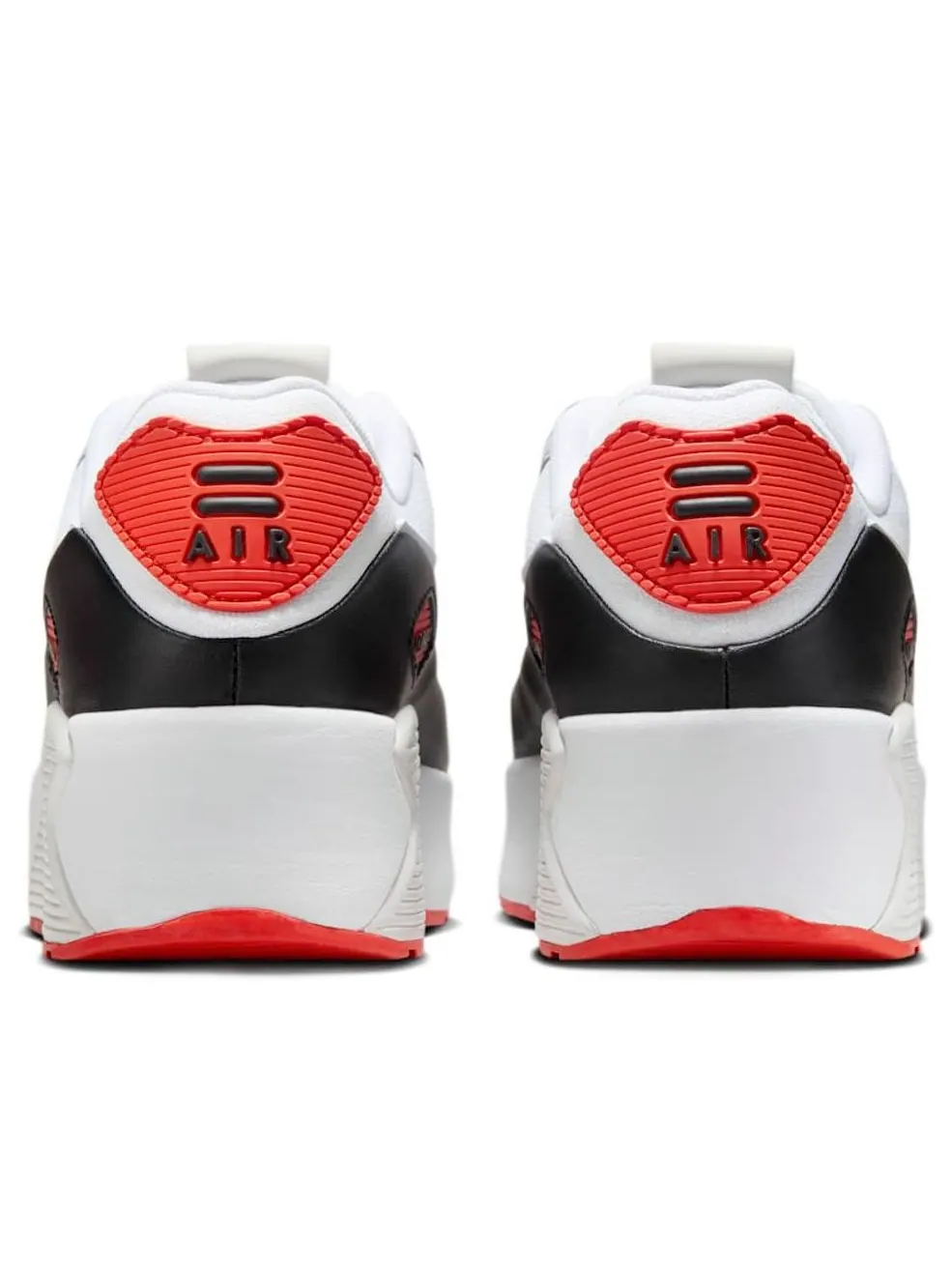 Кроссовки (WMNS) Nike Air Max 90 LV8 'White Black Picante Red' — изображение 3 из 6, белый