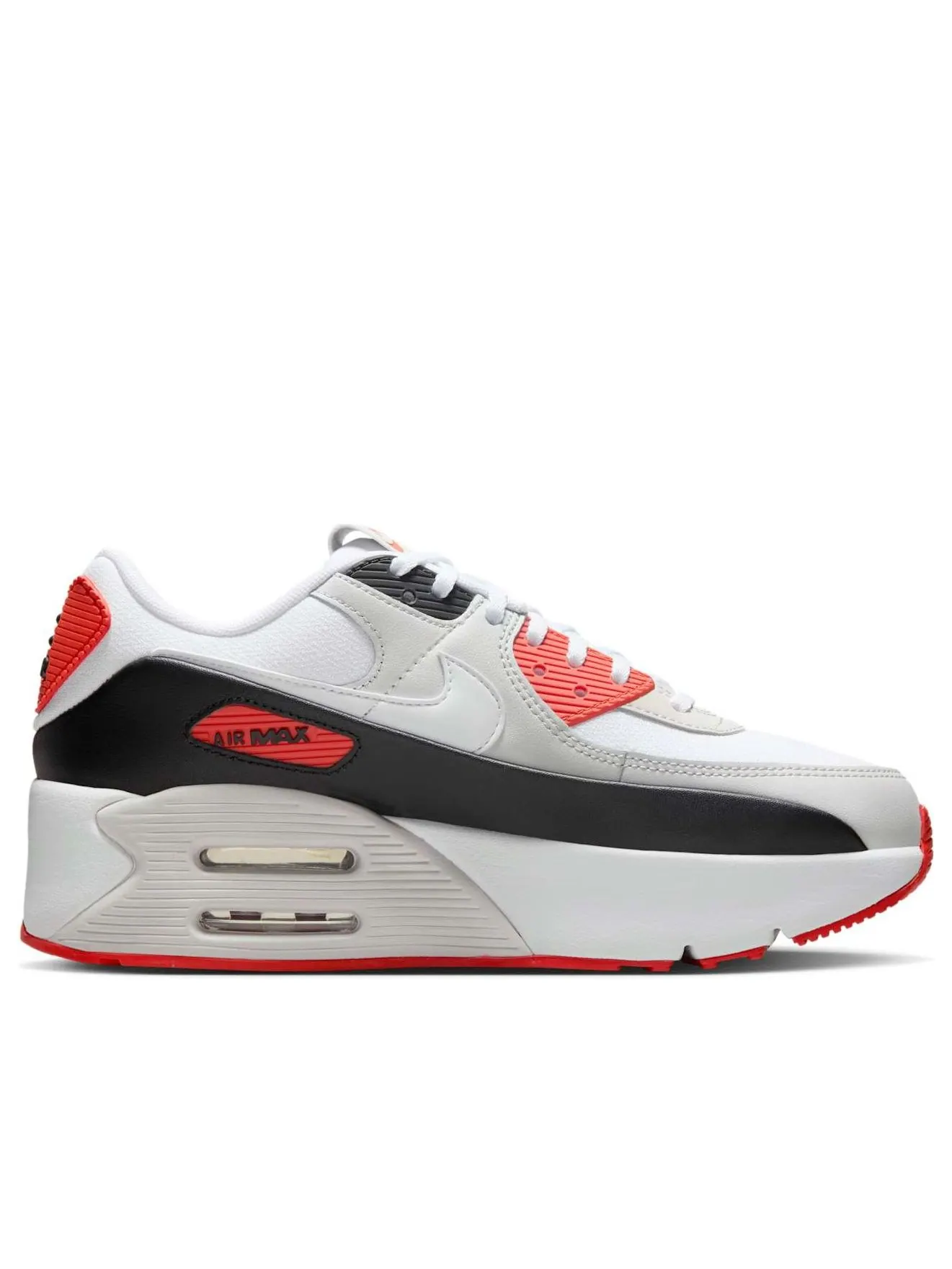 Кроссовки (WMNS) Nike Air Max 90 LV8 'White Black Picante Red' — изображение 6 из 6, белый