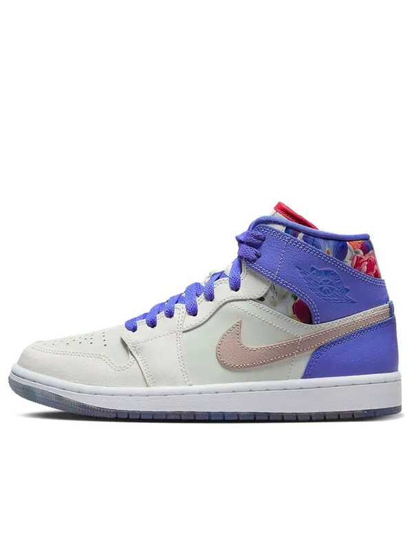 Кроссовки 1 mid se 'valentine's day flowers' Air Jordan — изображение 1 из 4, фиолетовый