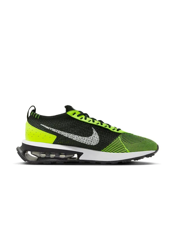Кроссовки air max flyknit racer 'volt' Nike — изображение 2 из 4, черный/белый