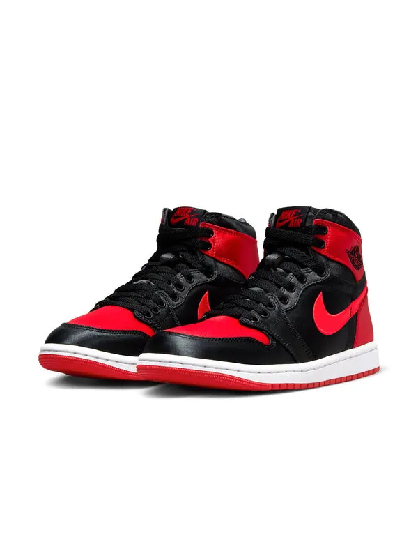Кроссовки 1 ретро высокие og Air Jordan — изображение 2 из 4, черный/красный/белый