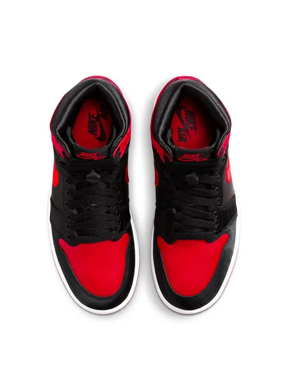 Кроссовки 1 ретро высокие og Air Jordan — изображение 3 из 4, черный/красный/белый