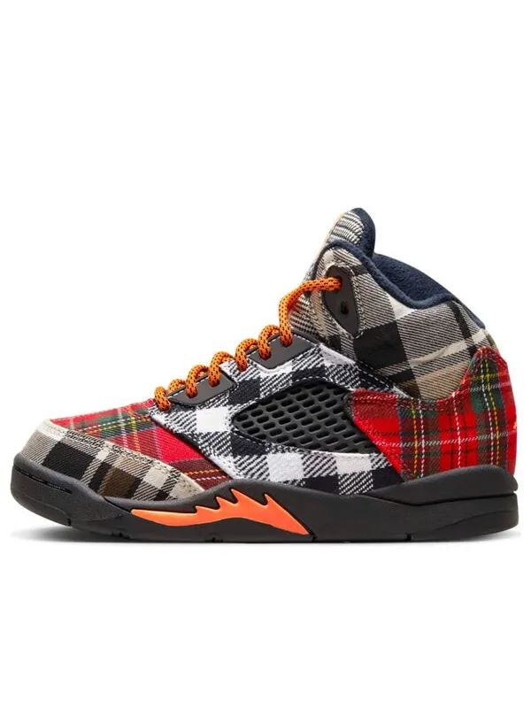 Кроссовки 5 ретро Air Jordan — изображение 1 из 4, черный/оранжевый/темный