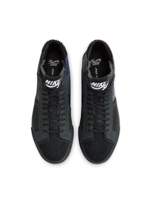 Кроссовки sb blazer mid premium 'black/navy' Nike — изображение 4 из 4, черный/темно-синий