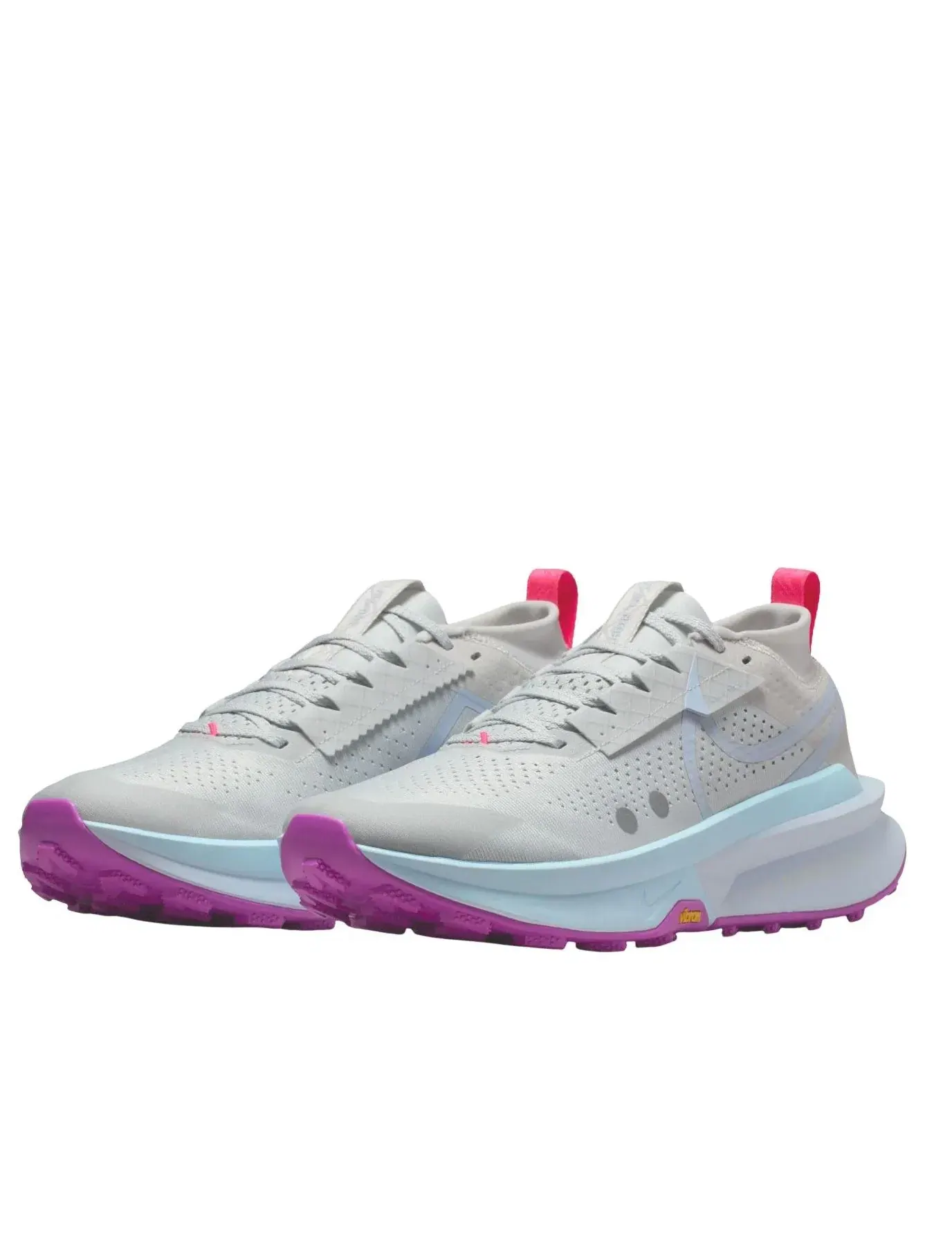 Кроссовки Nike ZoomX Zegama 2 'Photon Dust Glacier Blue Hyper Pink' FD5190-014 — изображение 3 из 6, серый