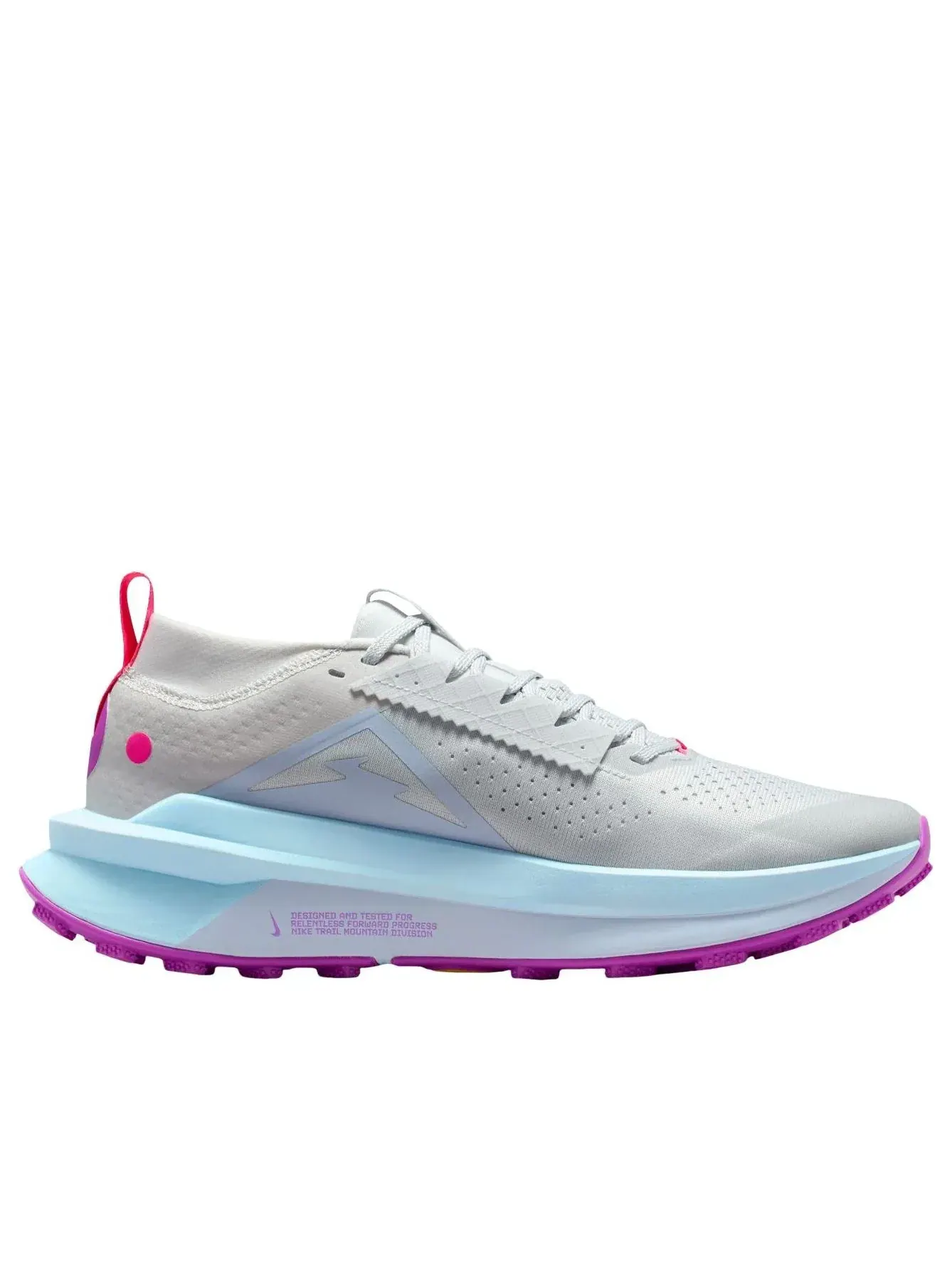 Кроссовки Nike ZoomX Zegama 2 'Photon Dust Glacier Blue Hyper Pink' FD5190-014 — изображение 6 из 6, серый