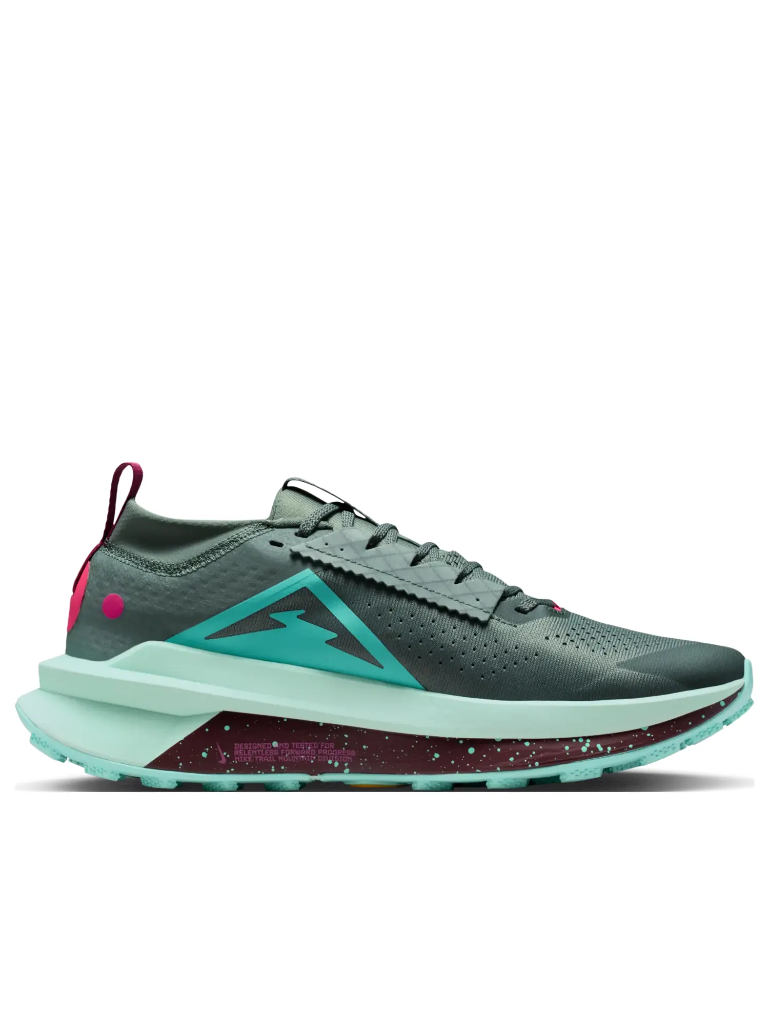 Кроссовки Nike ZoomX Zegama 2 'Clay Green Mint Foam Burgundy' — изображение 6 из 7, зеленый