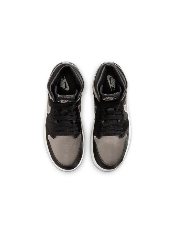 Кроссовки 1 retro high og 'satin shadow' Air Jordan — изображение 4 из 4, черный/серый/белый