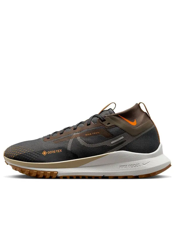 Кроссовки react pegasus trail 4 gore tex Nike — изображение 1 из 4, темный серый/оранжевый