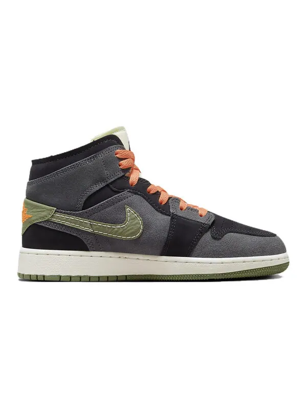 Кроссовки 1 mid se craft 'anthracite light olive' Air Jordan — изображение 3 из 4, светлый оливковый/черный