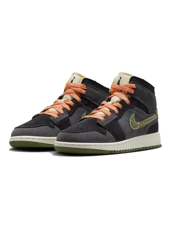 Кроссовки 1 mid se craft 'anthracite light olive' Air Jordan — изображение 4 из 4, светлый оливковый/черный