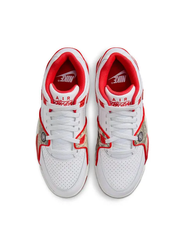 Кроссовки x stussy air flight 89 sp 'habanero red' Nike — изображение 4 из 4, белый/красный