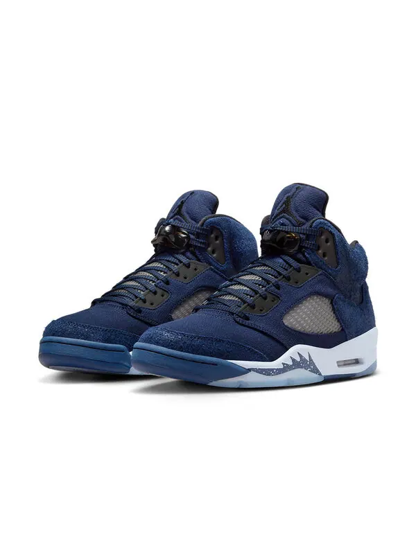 Кроссовки Air Jordan 5 Retro 'Midnight Navy' — изображение 2 из 4, темно-синий/черный/серый