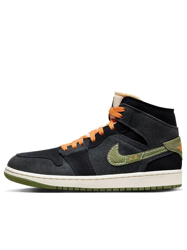 Кроссовки 1 mid se craft 'anthracite light olive' Air Jordan — изображение 1 из 4, светлый оливковый