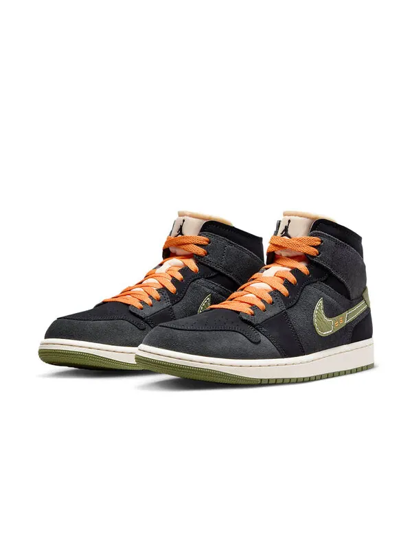 Кроссовки 1 mid se craft 'anthracite light olive' Air Jordan — изображение 3 из 4, светлый оливковый